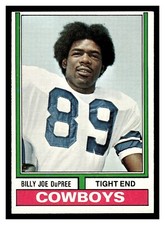 1974 TOPPS BILLY JOE DUPREE #277 ROOKIE CARD COWBOYS HIGH GRADE LOOKS GREAT!. rookie card picture