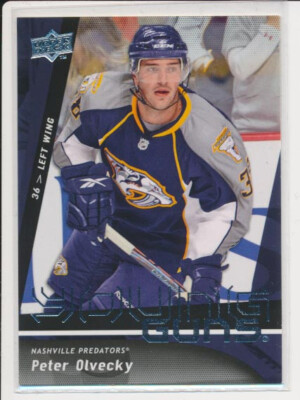 2009-10 Upper Deck #476 PETER OLVECKY - YOUNG GUNS Rookie - Nashville Predators