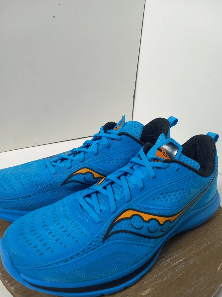 Saucony Kinvara 13 Ocean Blue Gold Running Shoes Mens Sz 12