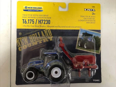 Ertl New Holland T6.175 Tractor w/ H7230 1/64 Scale