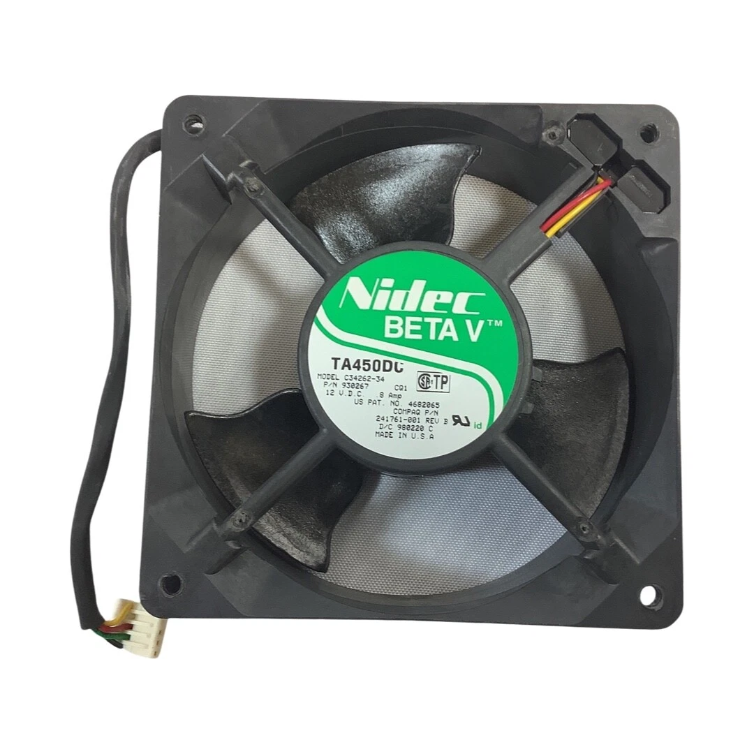 HP 12v DC 0.8a 119x38mm 5-Pin 4-Wire FAN 241761-001 B34262-34 CQ1 