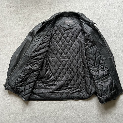 Croft Barrow Jacket Mens XXL Black Full Zip Insulated Leather Lined Quilted - Picture 4 of 12