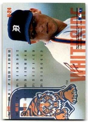 1995 Fleer Update Sean Whiteside Rookie Detroit Tigers #U-24 | eBay