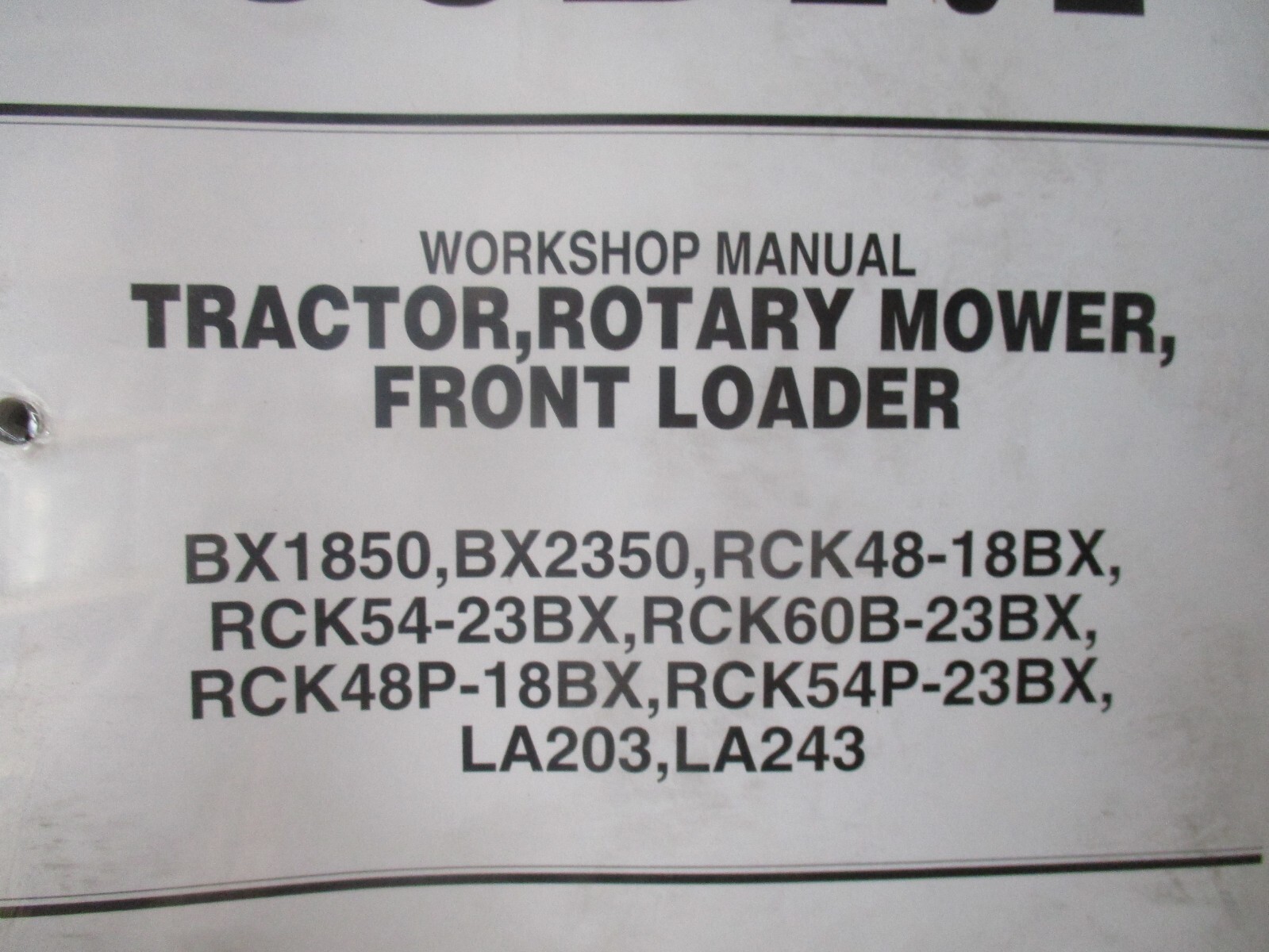 Kubota BX1850 BX2350 Workshop Manual   97897-13650