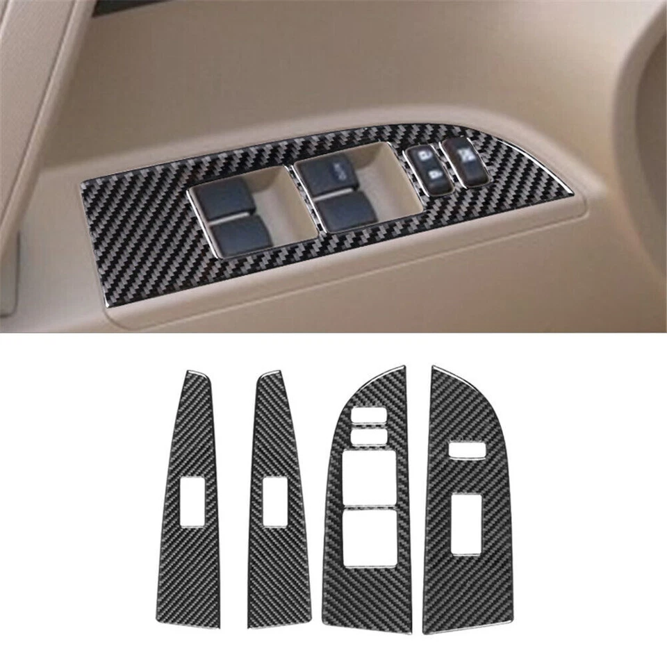 Kit de cubierta interior completo de fibra de carbono de 25 piezas para Toyota Highlander 2008-2013 Foto 2 de 4