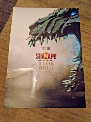 Shazam! Fury of The Gods - Cineworld UK Exclusive - A3 Movie Promotional Poster