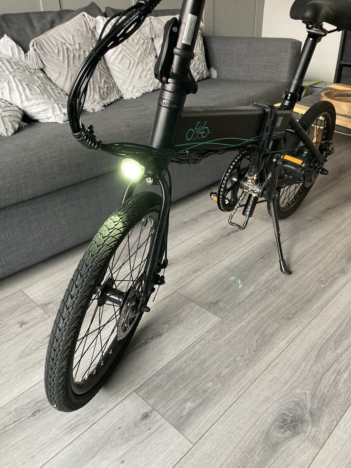fiido d4s folding electric bike With Kryptonite Lock & Mobile Phone