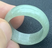 Video Certified Green Natural A Jadeite Jade Round Circle Ring NO. 4.25 419114