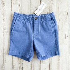 NWT JANIE  JACK Twill Pull-On Shorts Classic Midday Blue Boys size 2T Cotton