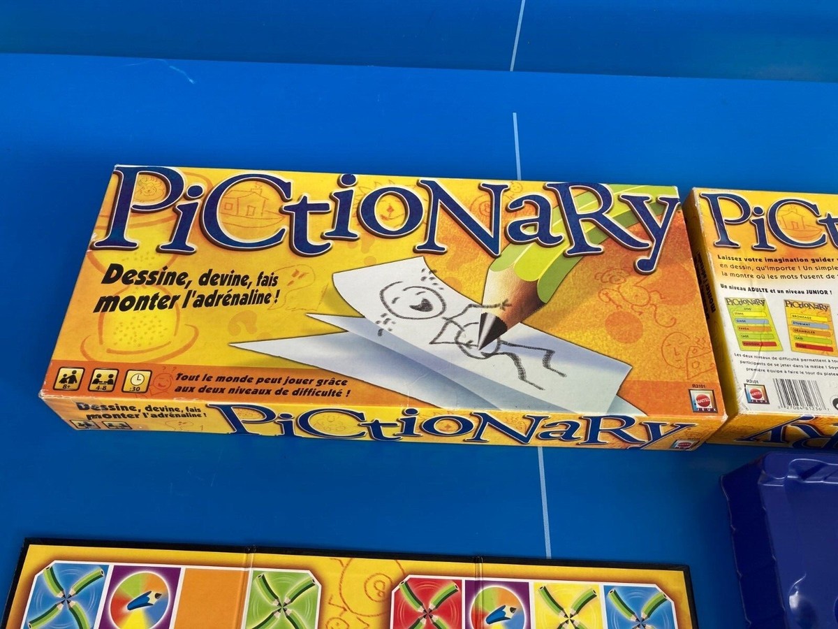 Jeu Pictionary Mattel - Version Famille - Occasion Très Bon état - Complet