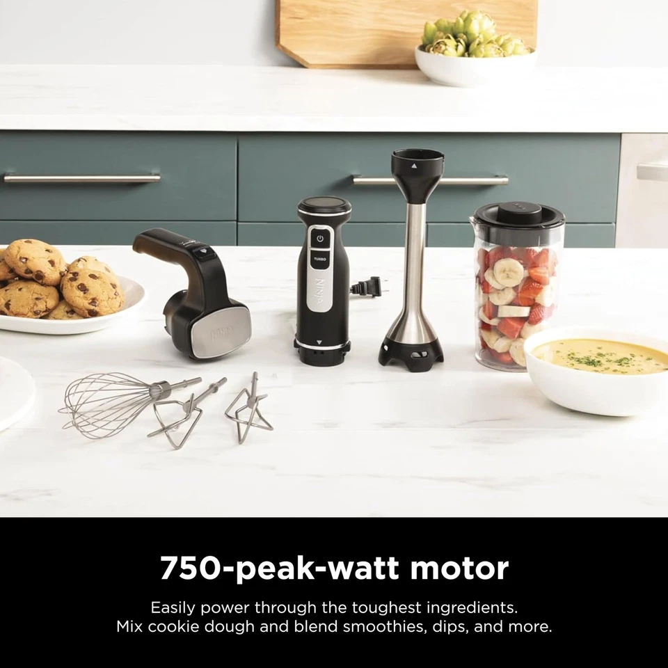 Sistema Mezclador Eléctrico Ninja Foodi 750W Mezclador de Mano y Batidora de Inmersión Combo Foto 4 de 4