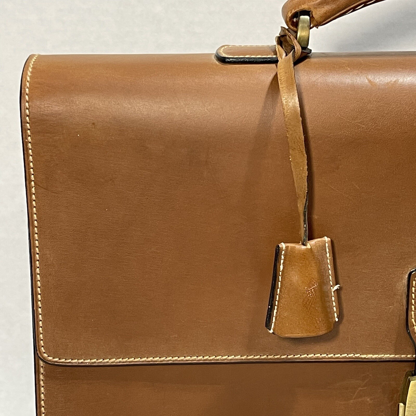 Dunhill Of London Cowhide Bridle Leather Briefcase F16060T Used With Tags eBay