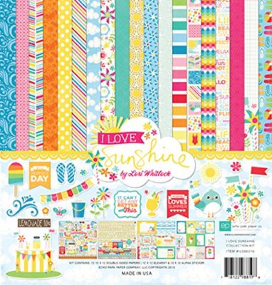 ECHO PARK PAPER CO. 12 X 12 PAPER I LOVE SUNSHINE COLLECTION KIT