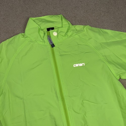 CANARI Fahrradjacke Windbreaker Herren Größe M leicht neongelb - Bild 1 von 9