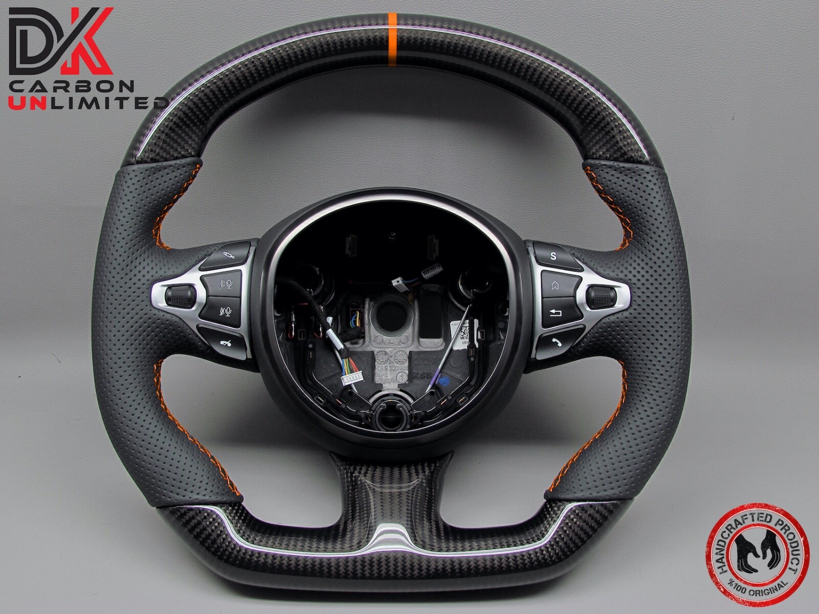 Aston Martin Vantage DBS DB11 Superleggera Orange Ring Carbon Steering Wheel v1