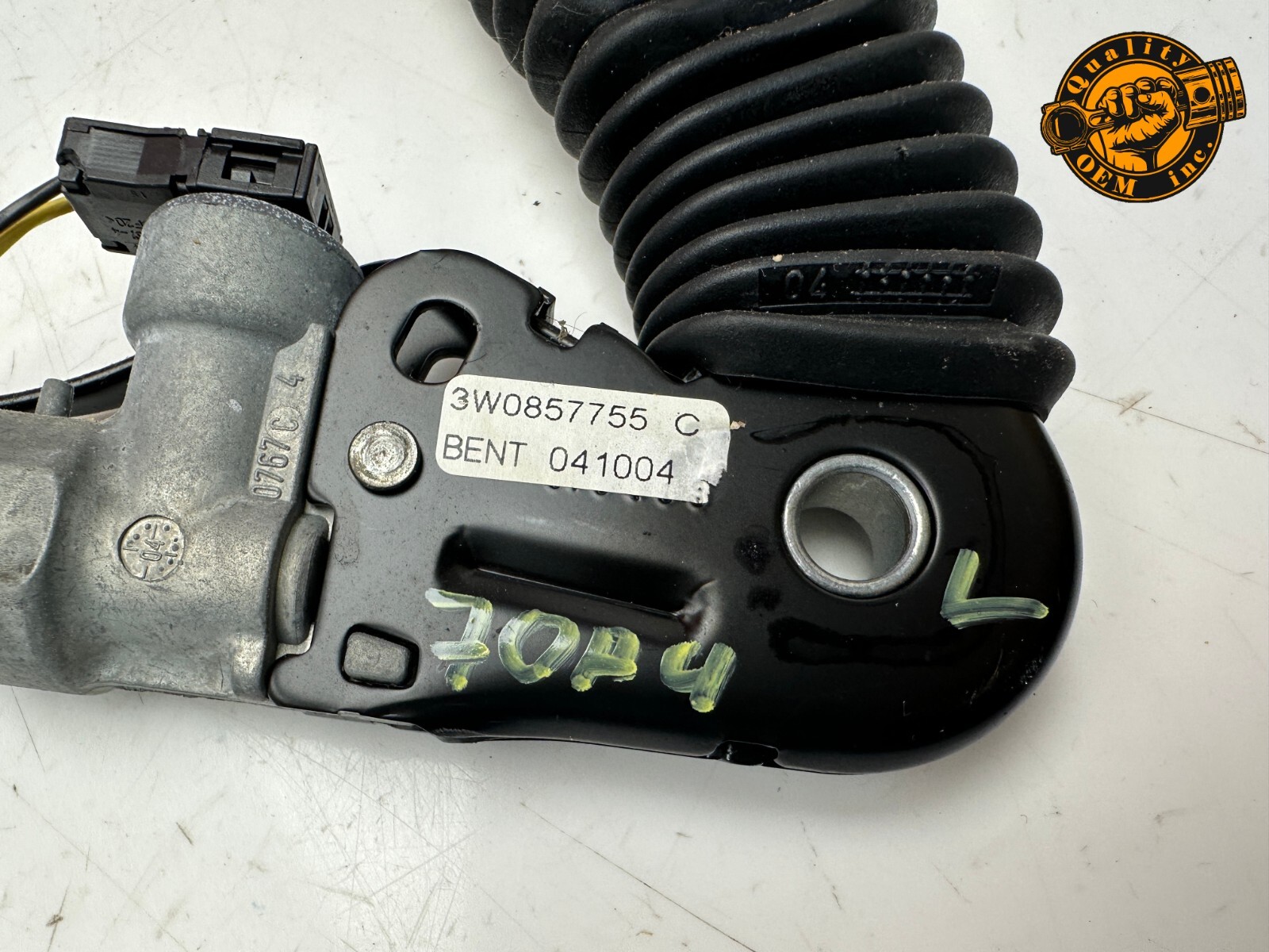 2003-2010 BENTLEY CONTINENTAL GT  FRONT LEFT SEAT BELT BUCKLE DARK BLUE OEM 49k
