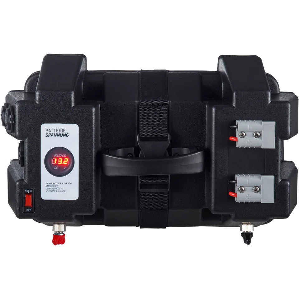 Scatola batteria 12V scatola batteria plastica con presa USB e accendisigari - Immagine 3 di 4