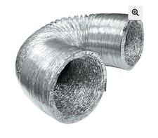 Aluminium Semi Rigid Flexible Duct Hose 125mm Kitchen Extractor Ducting 5m 5Inch