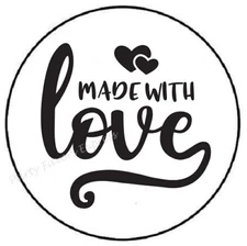 MADE WITH LOVE ENVELOPE SEALS LABELS STICKERS PARTY FAVORS