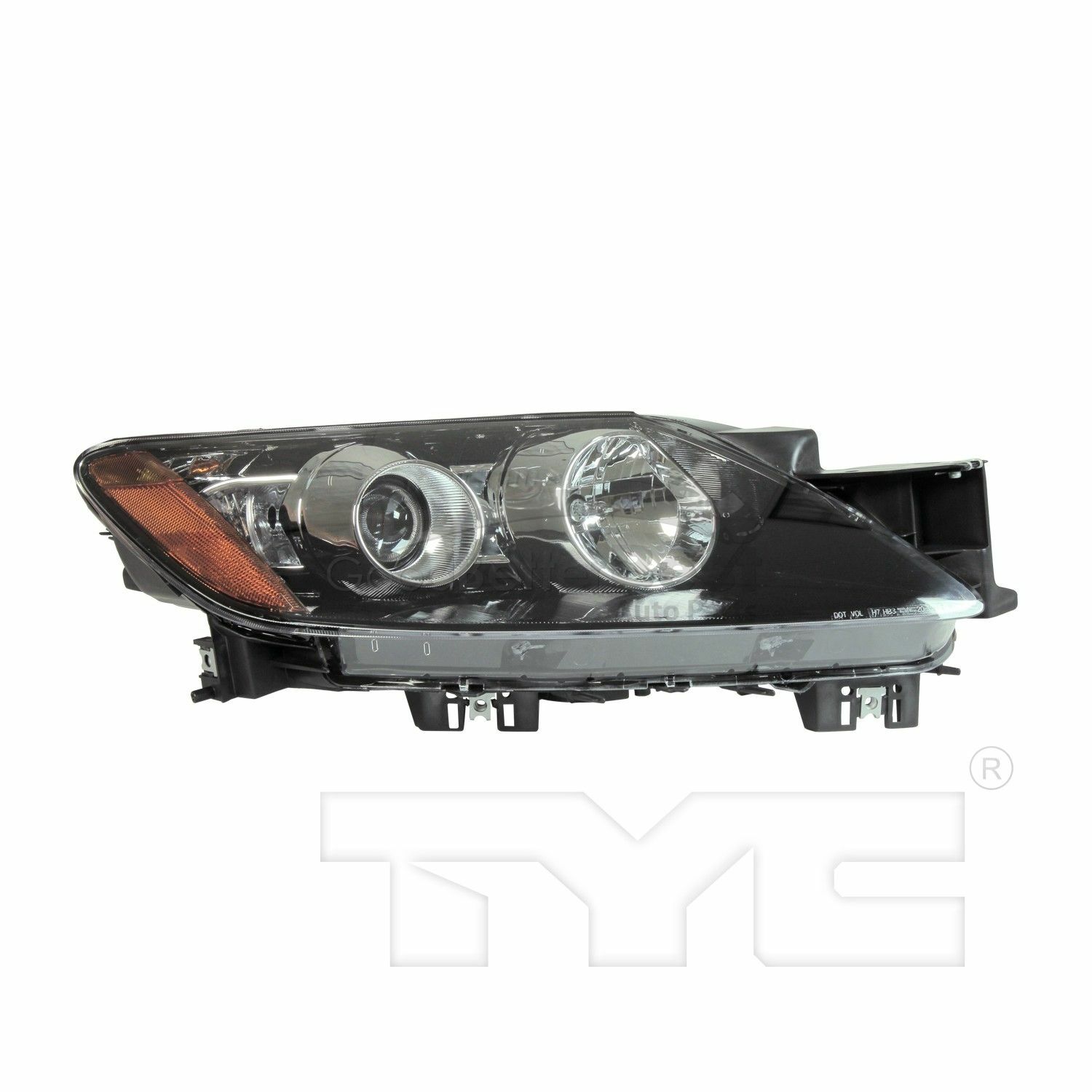 One New TYC Headlight Assembly Right 20693790 EH44510K0G for Mazda 