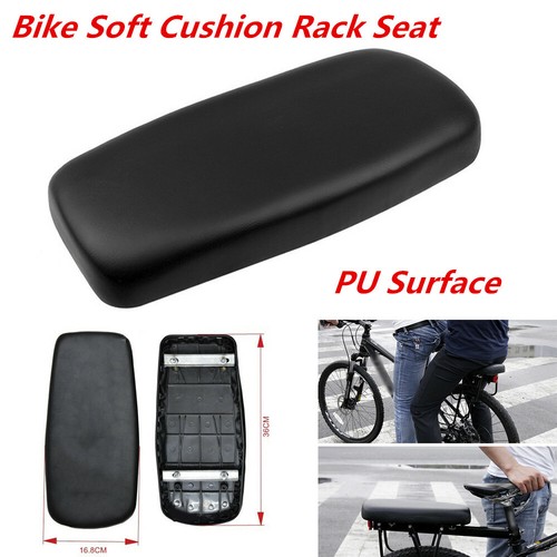trasero de bicicleta bicicleta bicicleta negro PU cojín suave trasero asiento para niños | eBay