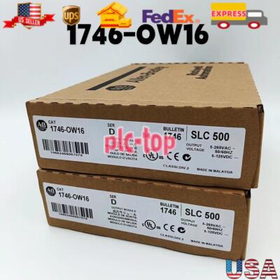 Allen Bradley Factory Sealed AB 1746-OW16 Ser D 1746-OW16 SLC500 Relay Output