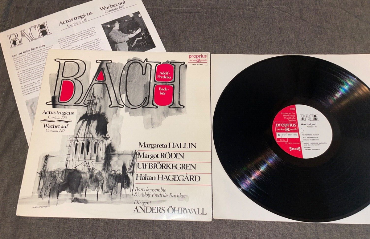AUDIOPHILE Proprius PROP 7713 ed1 Hallin, Ohrwall: Bach: Cantatas