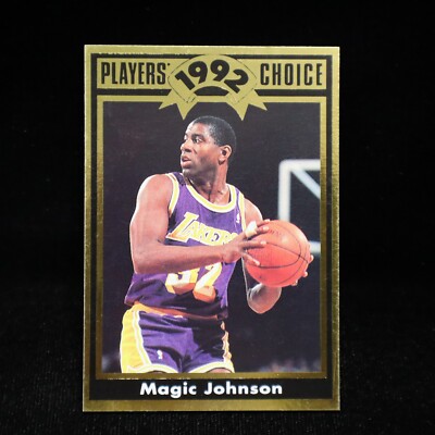 1992 Magic Johnson Los Angeles Lakers ''GOLD'' Players Choice Cartwrights #4