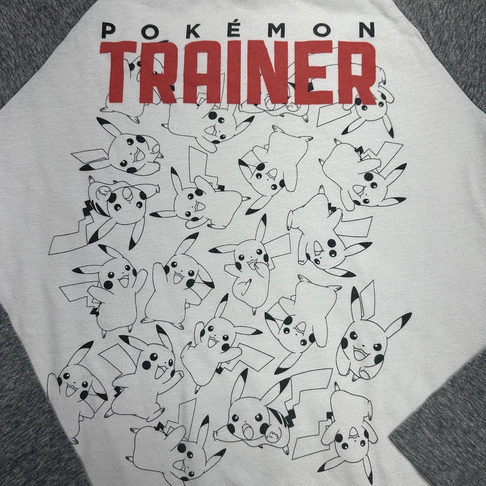 Camiseta gráfica de manga larga estilo béisbol Pokemon Trainer niños talla grande Foto 2 de 4