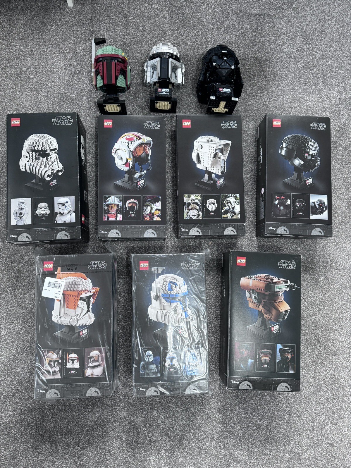 LEGO Star Wars 10x Helmet Collection (3 Built+boxes) 7 BNIB eBay
