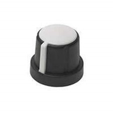 1 x KNOB SERR W/SKIRT 0.250" PLASTIC