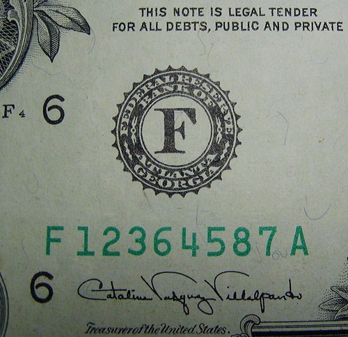 1988 A U. S. One Dollar $1 Fancy Scattered Ladder Serial Number 1-8 Note LOOK - Picture 19 of 24