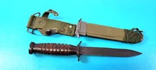 Rare WWII US Military K.I. Kinfolks M3 Fighting Knife Dagger + Scabbard