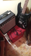 Fender champion 20 & chitarra elettrica (stile stratocaster) vision msa
