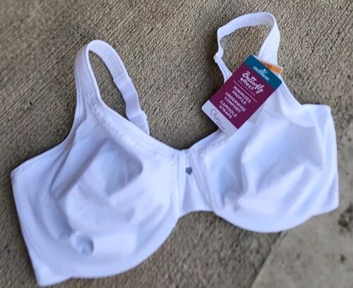 Olga Butterfly Effect Underwire Minimizer Bra White - size 34DD