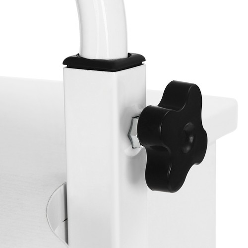 Mobile Standing Height Desk Portable Podium & Rolling Presentation Lectern Cart - Picture 9 of 20