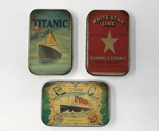 Titanic Memorabilia and Gifts Distressed Storage Boxes White Star Line Replica