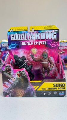 Godzilla X Kong New Empire Suko With Titanus Doug 4'' Toy Figures New In Box