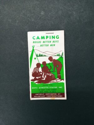 Boys' Athletic League Camping Postal Sticker Booklet Full Vintage 1940s 1950s