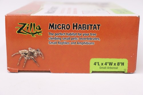 Zilla Acrylic Micro Habitat Terrariums with Locking Latch, Small, Arboreal New - Picture 3 of 5