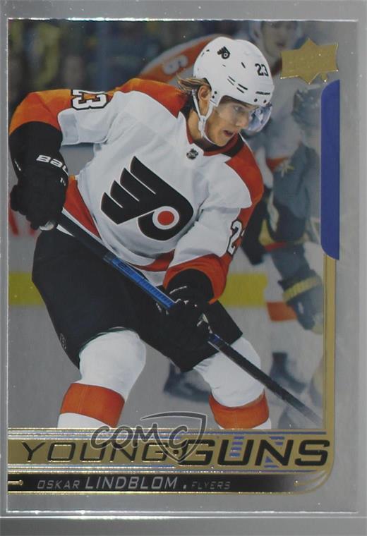 2018-19 Upper Deck Young Guns Silver Foil Oskar Lindblom #218 Rookie RC