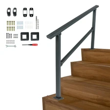 for Outdoor 3-4 Steps 4 Steps Handrails Deck Stair Railing Indoor Hand Rails