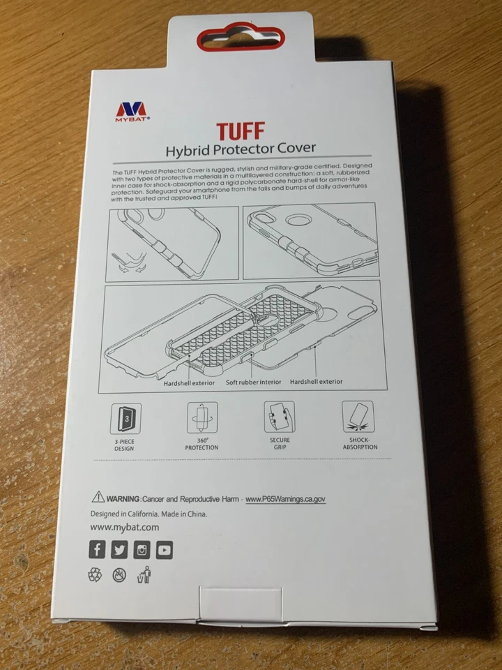 Snowman/Black TUFF Hybrid Phone Protector Cover - Image 2 of 2