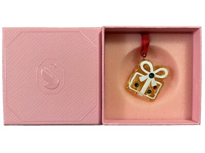 Swarovski Holiday Cheers Gingerbread Gift Ornament Golden #5656278 New Box $95