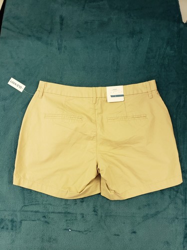 Old Navy Womens Beige Chino Khaki Bermuda Shorts Sz 6 Ladies Stretch Casual NWT - Picture 14 of 16