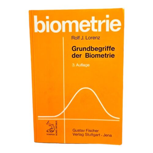 Grundbegriffe der Biometrie Lorenz, Rolf J. Buch - Photo 1 sur 4