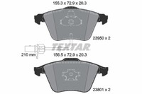 Textar 2395001 Bremsbelagsatz, Scheibenbremse FüR Audi