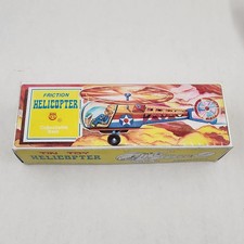 Tin Friction Toy Helicopter Made In China   NIB  Factory Mint Condition