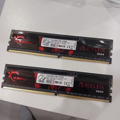 G.SKILL Aegis 16GB (2x8GB) DDR4-3200MHz CL16-18-18-38 1.35V Arbeitsspeicher Kit