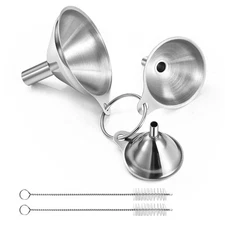 Funnels for Kitchen Use Filling Bottles, Kitchen Funnel Set of 3, Small Funne...